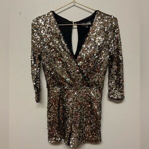 Gold romper